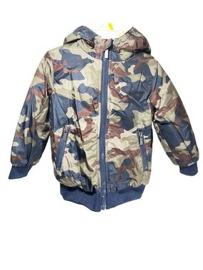 NWT Baby Boy Winter Puff Coat with Sherpa Lined Hood